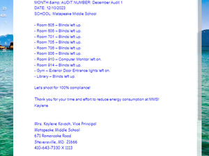 Energy Report Email